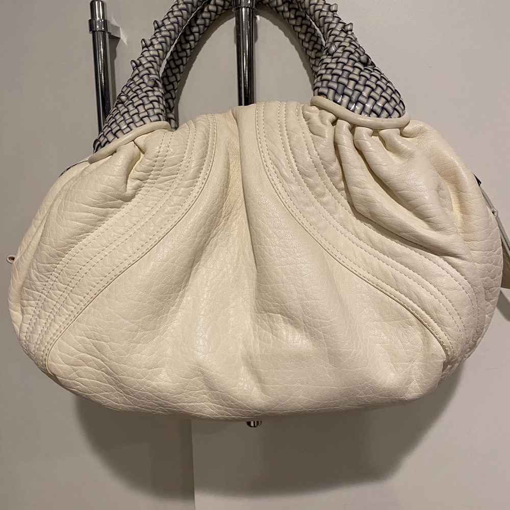 Fendi Mini Spy Cream Leather Bag